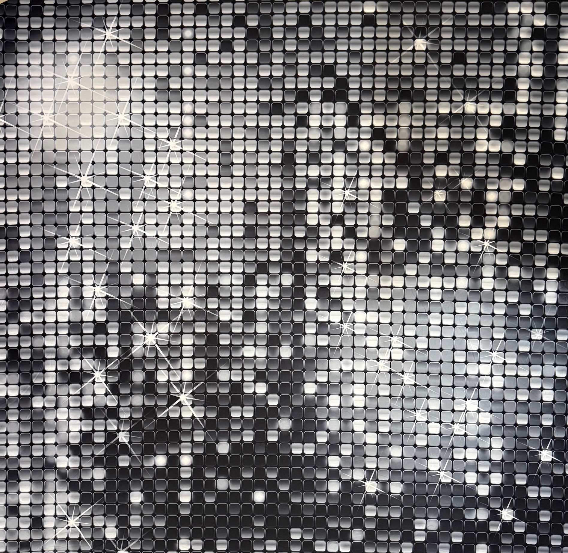 Silver Disco Backdrop
